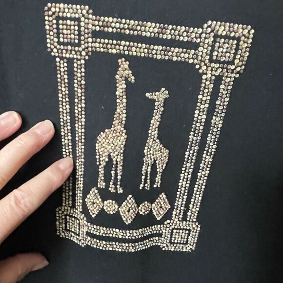 Vintage Foot Prints size M Giraffe Art shift dress! - Picture 6 of 7